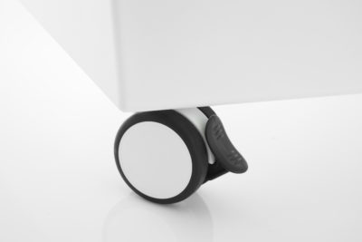 CHAT BOARD Mobile Pure White caster detail