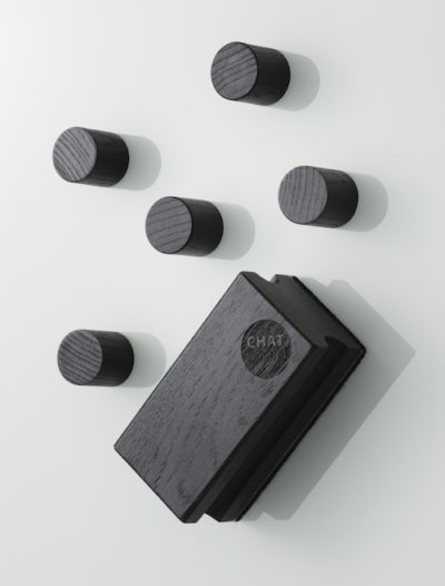 CHAT BOARD_Woody_Black stained